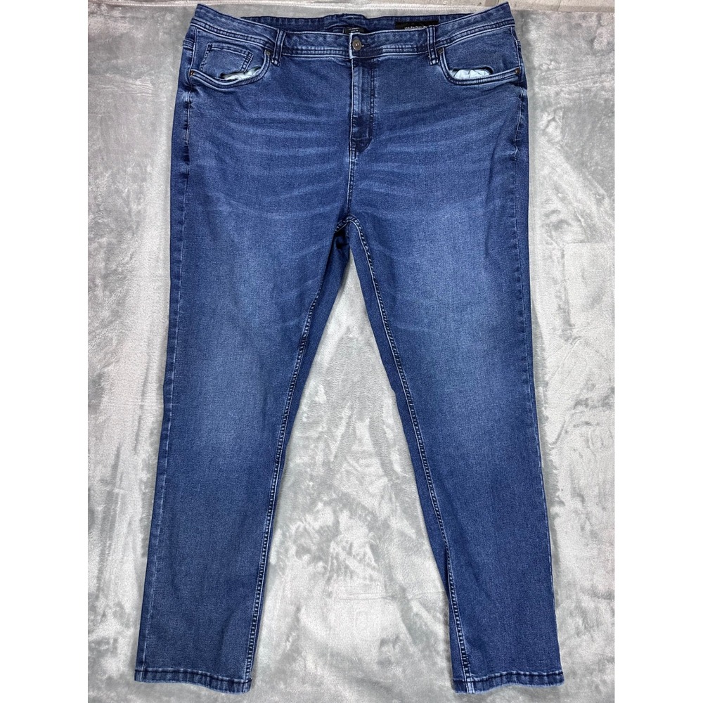 The Perfect Jean NYC Slim Fit Blue Denim Jeans Mens 46x34 JUXT1NKNT34 Stretch
